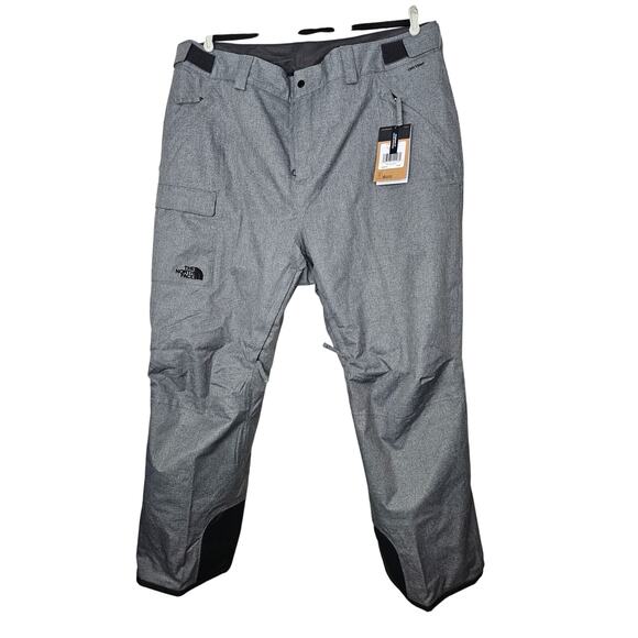 NEW North Face 3X Long Freedom Insulated Ski Snow Pant Light Gray Snowboard